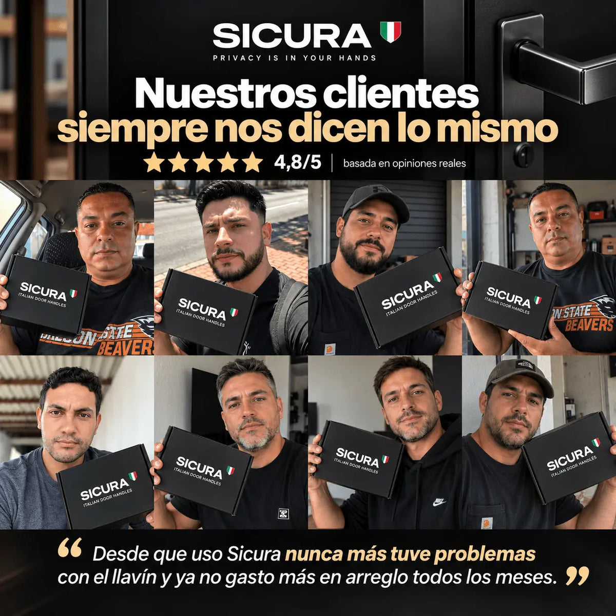 Llavín con Llave SICURA, hecho para durar más de 10 años · 2 años de garantía en Costa Rica