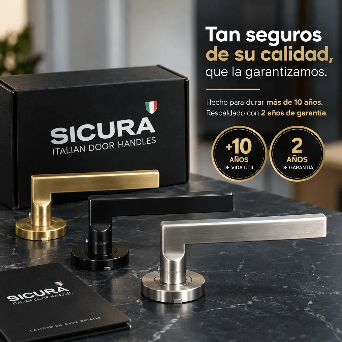 Llavín con Llave SICURA, hecho para durar más de 10 años · 2 años de garantía en Costa Rica