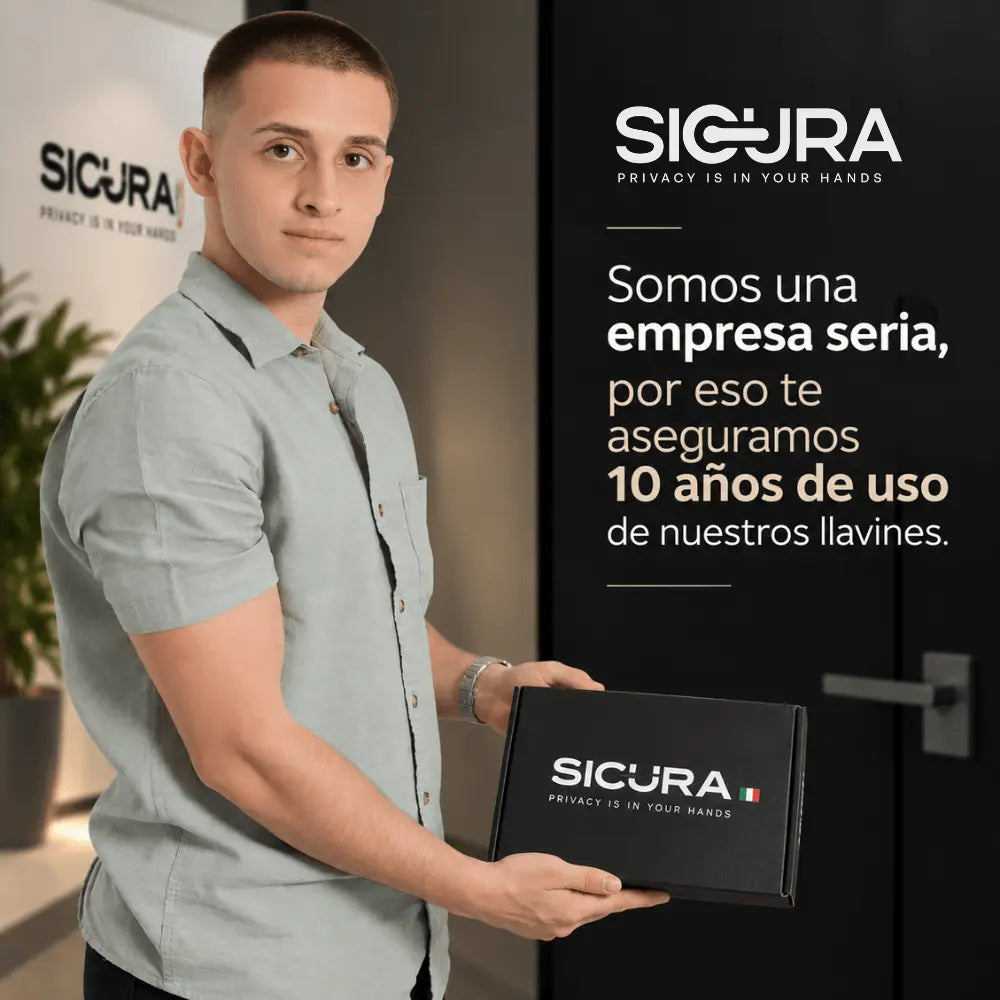 Llavín Sin Llave SICURA, hecho para durar más de 10 años · 2 años de garantía en Costa Rica